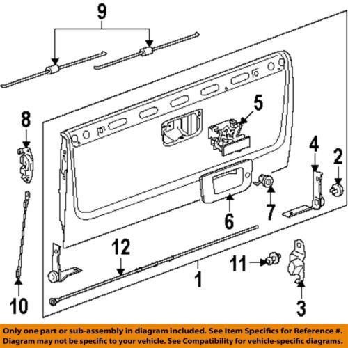 Gm oem 20928119 tail gate-handle