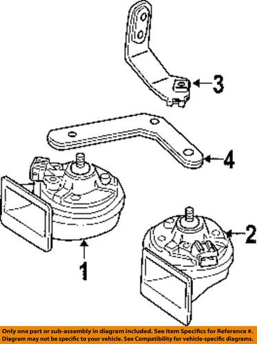 Volkswagen oem 1c0951221 horn-low note horn