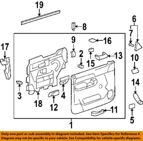 Gm oem 10363354 front door-lock switch