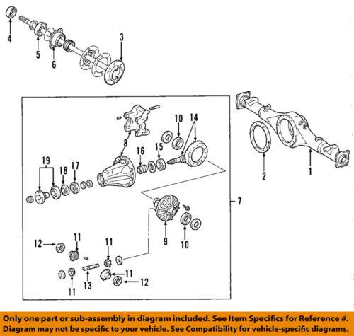 Toyota oem 4242360050 brake-hub & bearing retainer