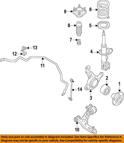 Mazda oem td1134150a suspension stabilizer bar link kit/sway bar link