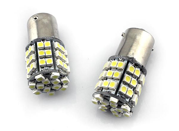 1156/1157 7506 ba15s 1210 54 smd led white turn tail brake stop light bulb lamp