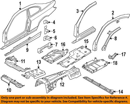 Bmw oem 51757059392 floor-underbody shield