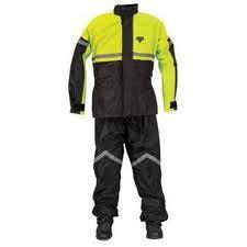 Nelson rigg stormrider sr-6000 2pc rainsuit/rain suit,black/hi-vis yellow,med/md