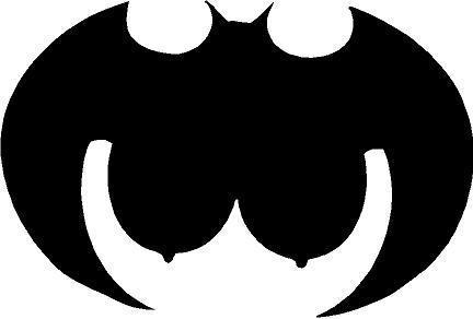 Batman hooters sticker decal