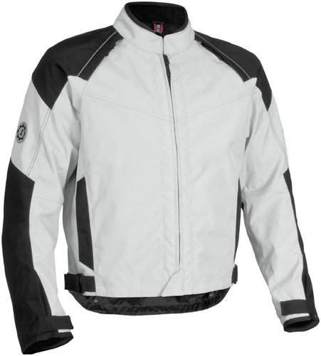 New firstgear rush tex adult waterproof jacket, silver, small/sm