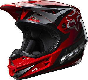 Fox racing v1 race 2014 mx/offroad helmet red