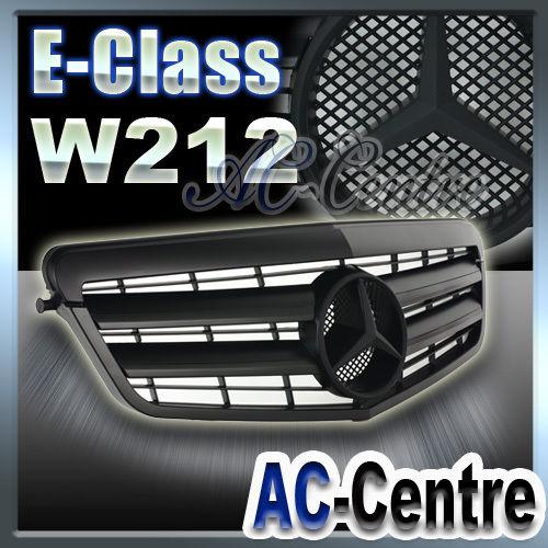 Mercedes benz e class w212 front grille amg e350 e550 sport matte black 09-on