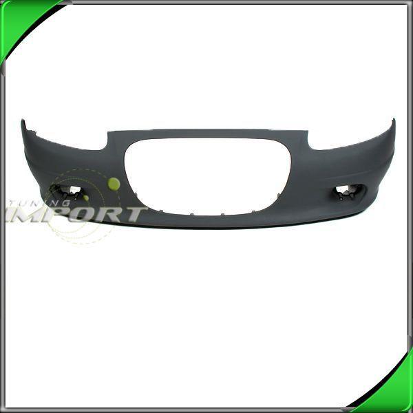 02-04 chrysler concorde/99-01 lefts primered gray plastic front bumper cover new