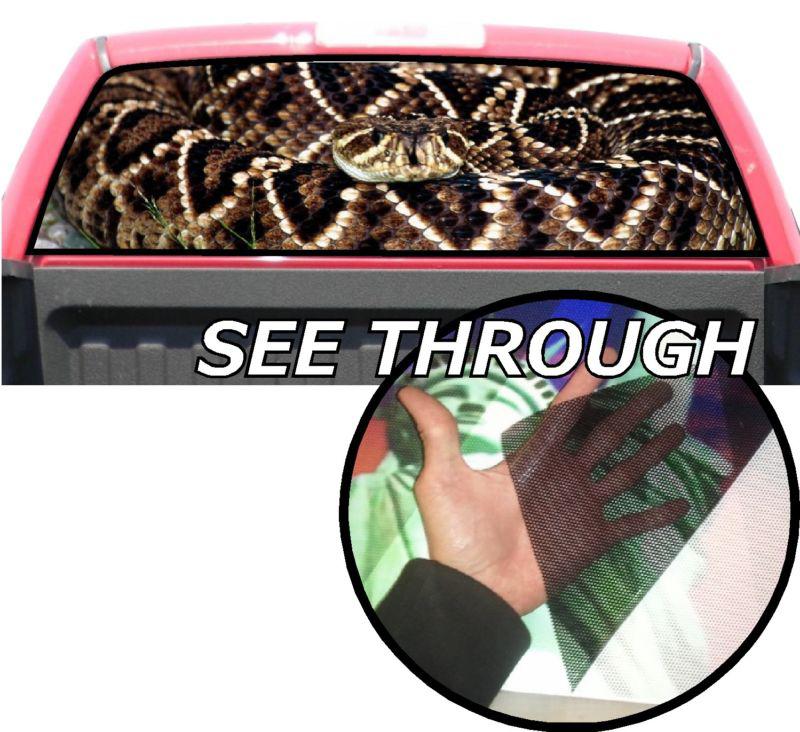 P207 rattle snake window tint graphic decal universal f150 ram 1500 f250