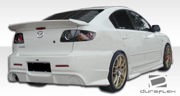 Duraflex rear bumper body kit 04 05 06 07 08 09 mazda mazda 3 4dr 104480