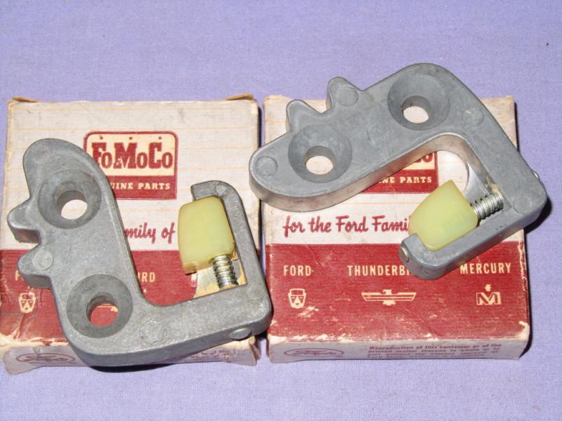 Nos 1953-54 ford door lock striker plate set