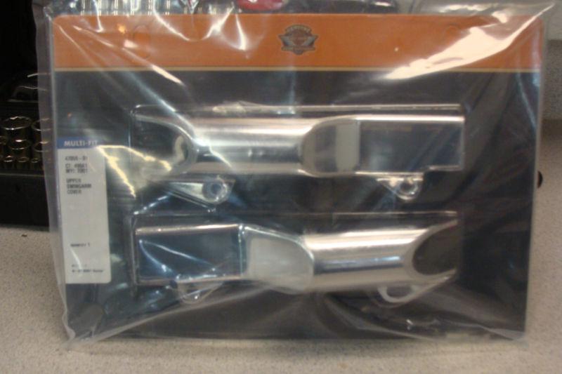 Harley davidson new chrome upper swingarm covers for softail