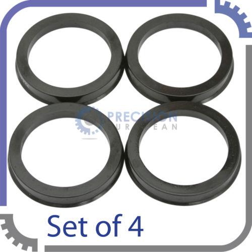 (4) plastic hubrings | 67.1mm car hub to 72.6mm wheel bore | id 67 | od 72.56