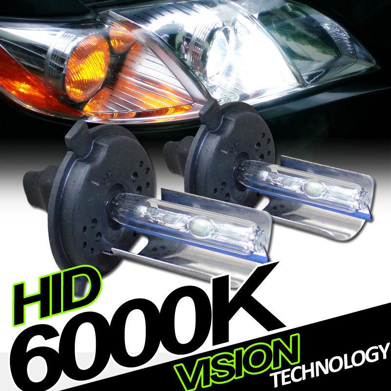 2pc h4/9003/hb2 6000k white xenon hid conversion kit headlight high/low beam 1