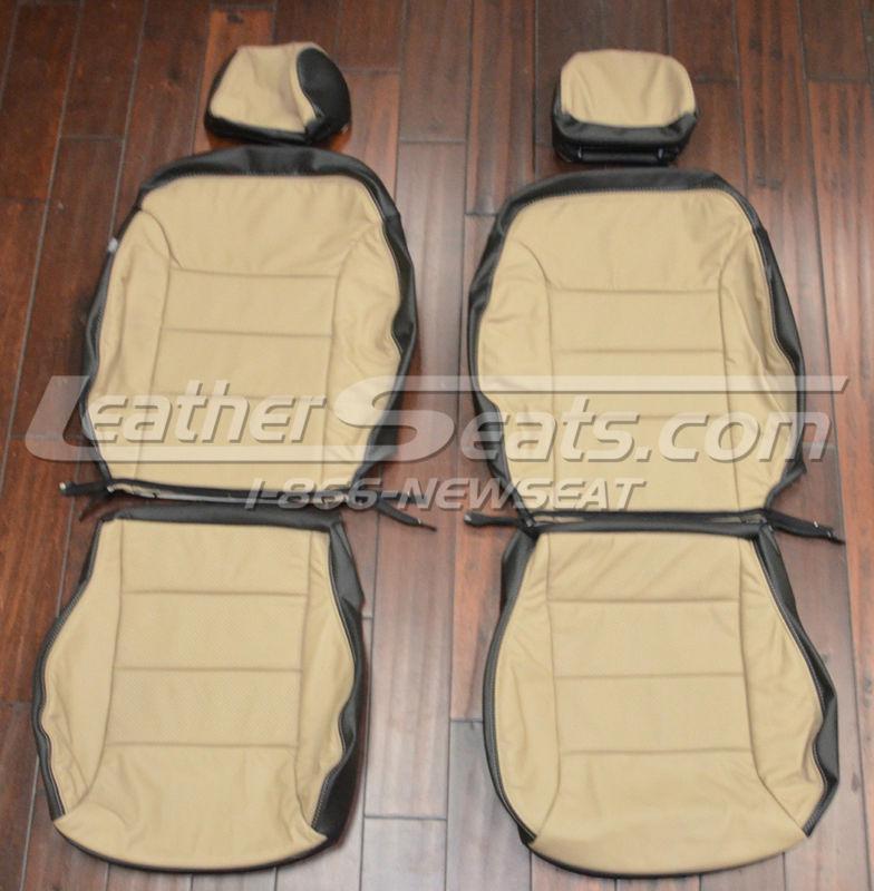 2000 - 2005 volkswagen golf jetta gl gls leather upholstery seat covers two tone