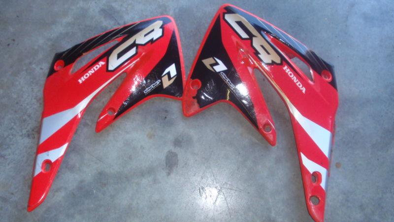 04 honda cr85 cr 85rb cr85rb cr 85 cooling fins radiator shrouds 03 05 06 07 