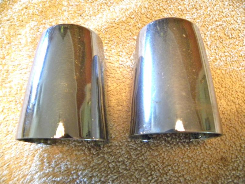  harley chrome, ironhead, sportster shock covers, used, good condition