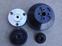 Cv products serpentine pulleys, crank hub -small block chevy