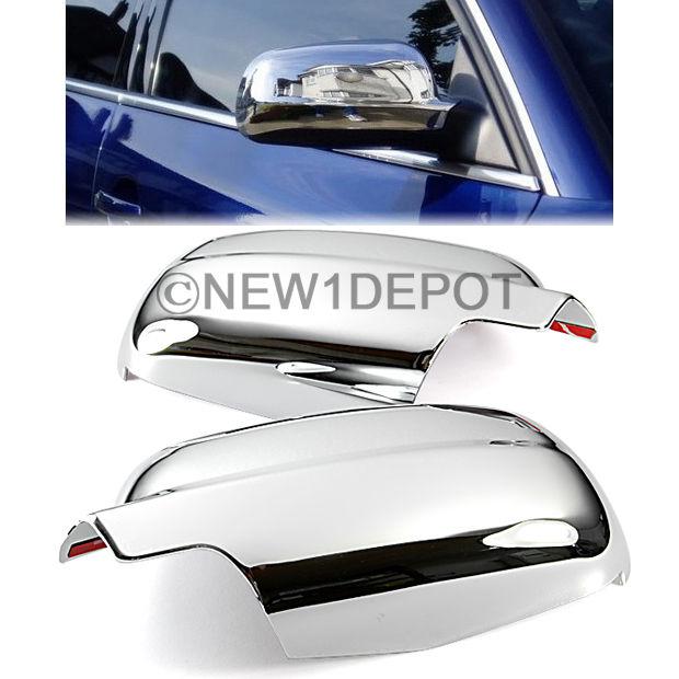 Triple chrome mirror covers fit for vw 98-04 jetta golf polo mk4 99-04 passat b5