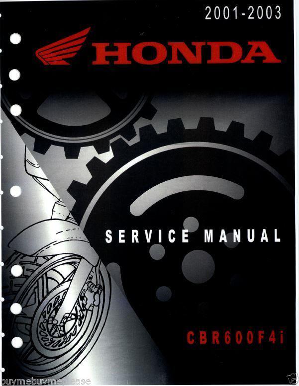 Honda cbr600f4i factory service manual cd 2001 2002 2003 01 02 03 cbr 600