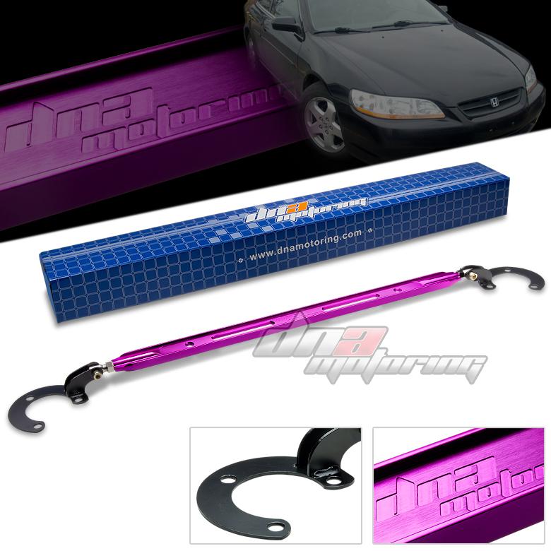 98-02 honda accord cg dna purple 40mm aluminum front upper strut tower bar/brace