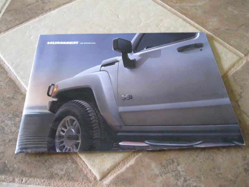 2005-2006 hummer sales literature brochure( poster)