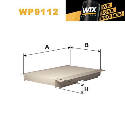 1x wix pollen filter wp9112 - eqv to fram cf9398