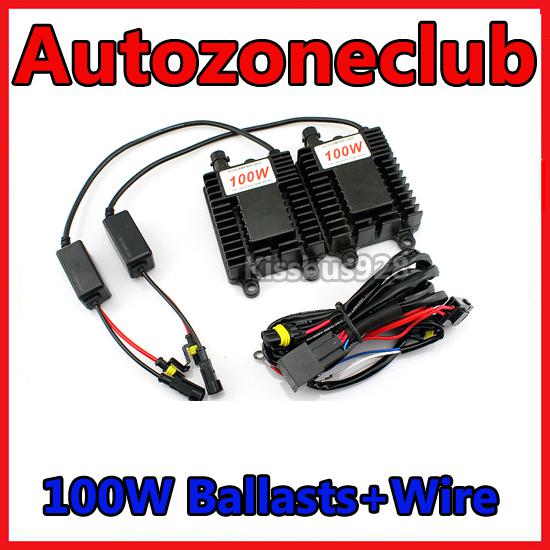 2x  big power 100w hid xenon ballast ac digital 12v replacement controller+wire