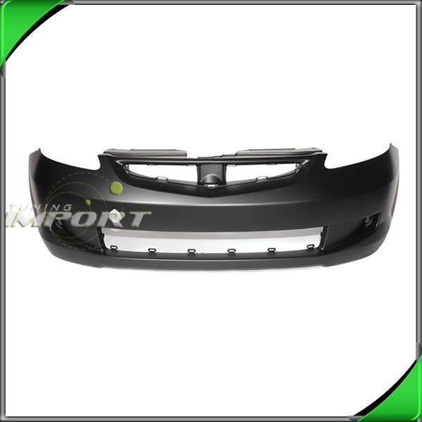 07-08 fit front bumper cover replacement black plastic non-primed w/o fog holes