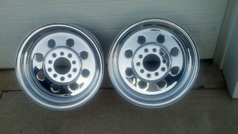 Chrome racing wheels-pair- hot rod-rat rod-street or strip, firebird, mustang