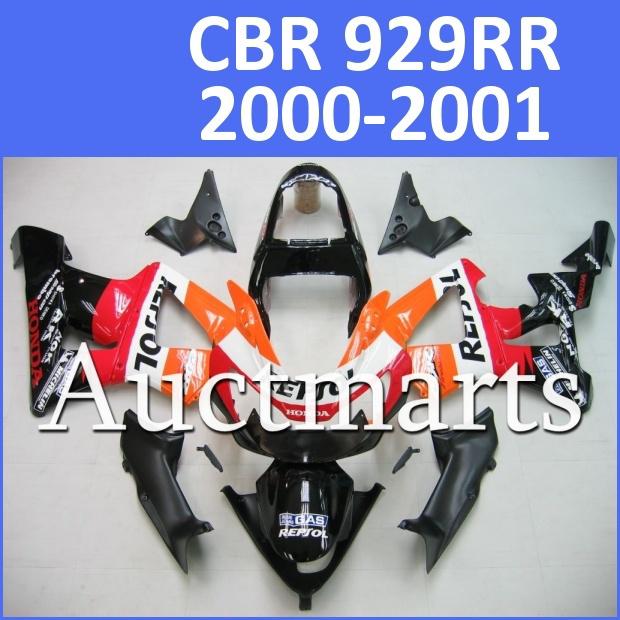 Fit honda 00 01 cbr929rr cbr 929 rr 2000 2001 fairing kit abs plastic d11 i3