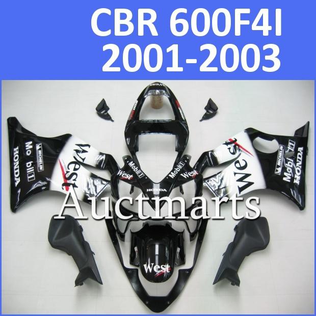 Fit honda 01 02 03 cbr 600f f4i 2001 2002 2003 fairing kit abs plastics d11 c19