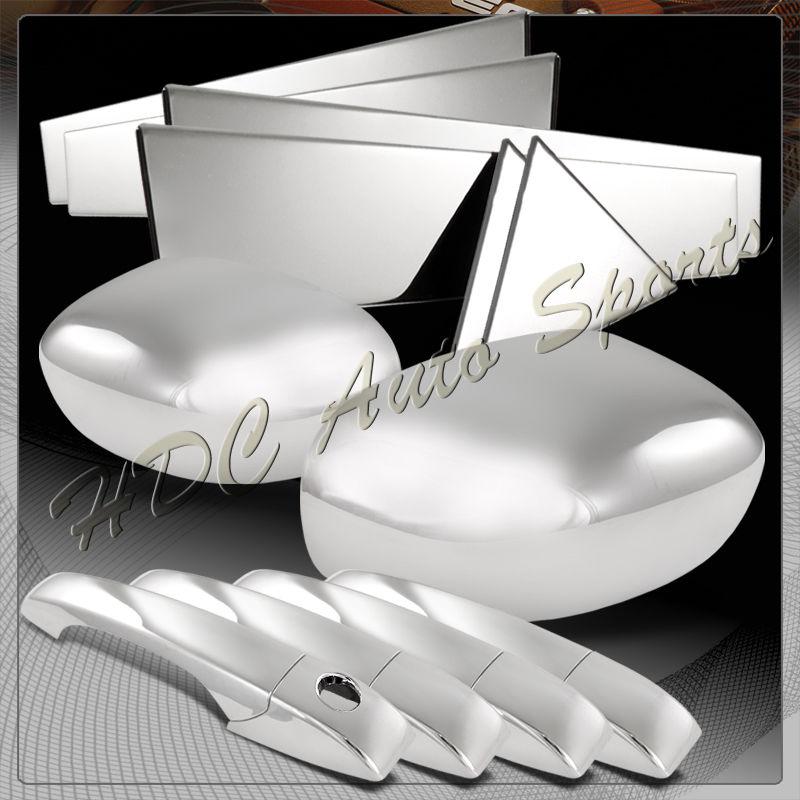 05-10 chrysler 300/300c chrome abs dress adhesive pillars, handle, mirror covers