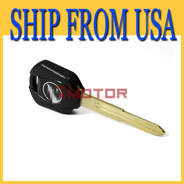 Us black metal alloy abs motorcycle blank uncut key for honda cbr 400 600 954