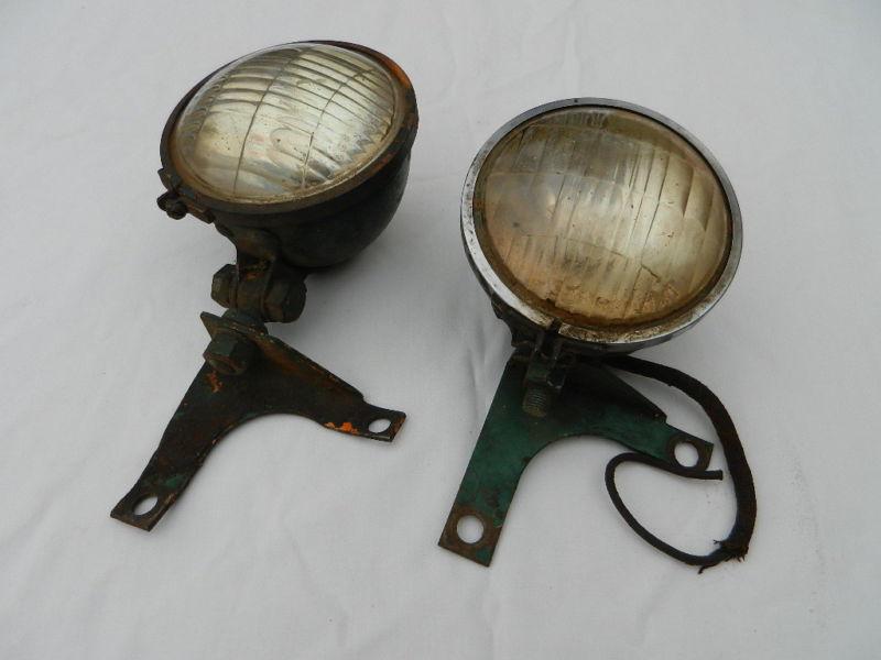 Reverse head driving lights buick willys olds snow plow military rat rod 50's