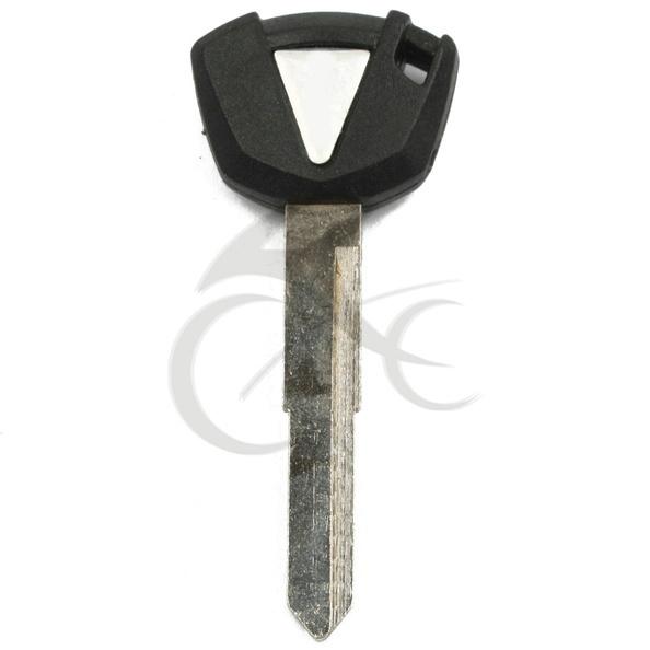 Black blank key blade for kawasaki zx-10r zx10r 2011 z1000 2011 er-6n 2011 2012