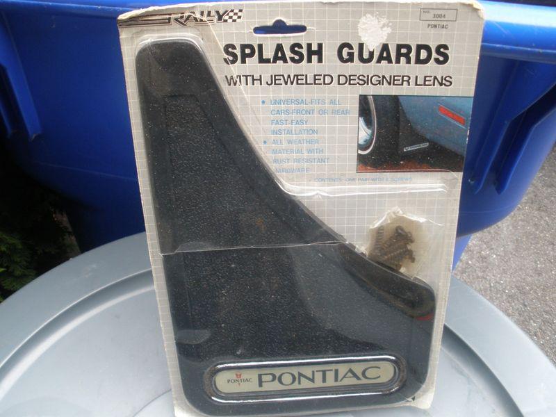 2 mid 1980's pontiac splash guards jeweled designer lens rally 1985 