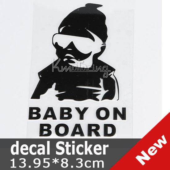Cool baby on board funny hangover black car vinyl decal decoration car sticker