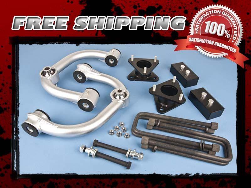 Carbon steel lift kit front 3.5" rear 3" block  4x2 2wd 4x4 4wd w/ control arm