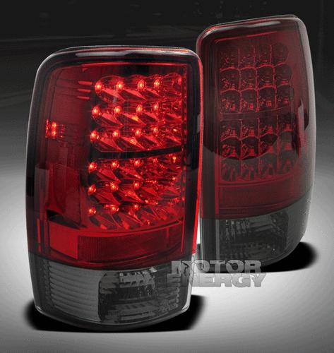 2000-2006 suburban tahoe yukon denali xl altezza led brake tail lights red/smoke