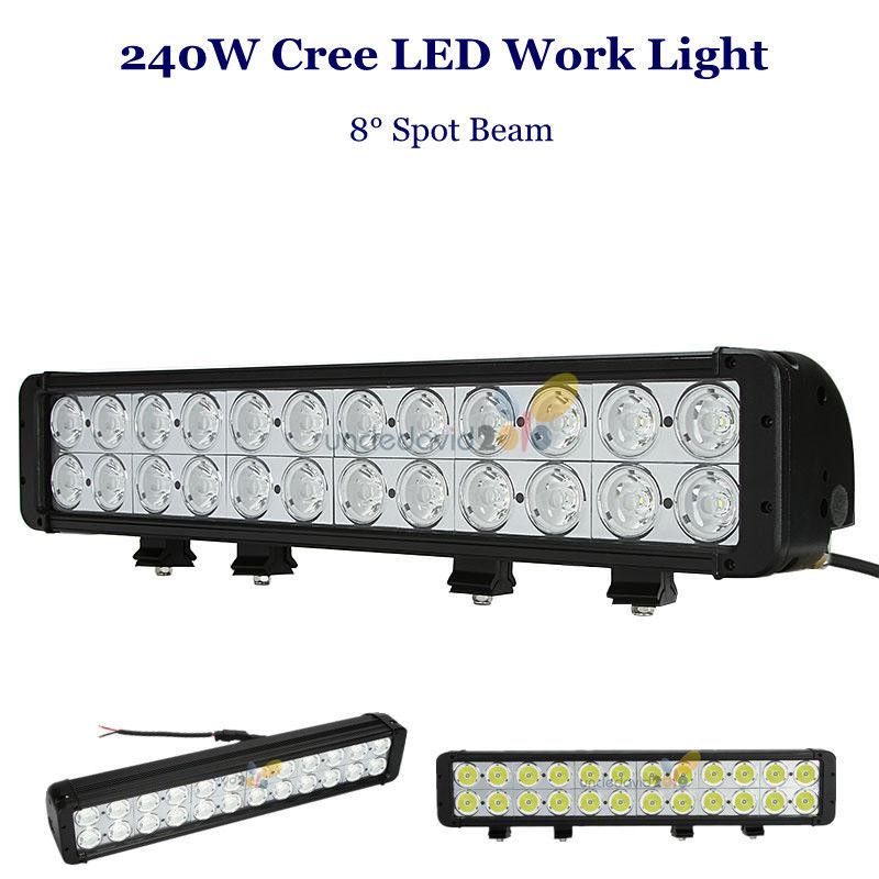 240w high power cree led work light spot lamp offroad 4wd 4x4 atv suv jeep truck