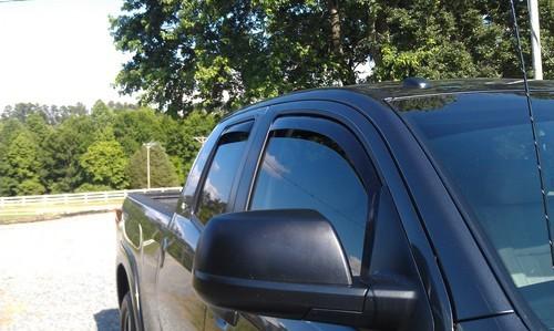 Weathertech®  window rain deflectors - toyota tundra double cab- 2004-2006 -dark