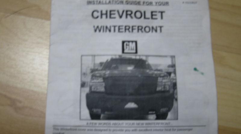 Chevrolet winterfront