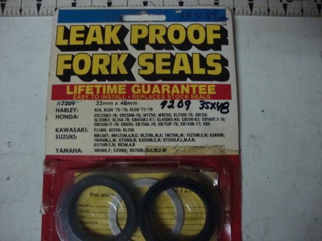 Leak proof fork seals yamaha kawasaki honda ktm suzuki harley 35mm x 48mm nos