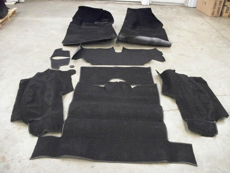 1967 corvette convertible carpet set, black