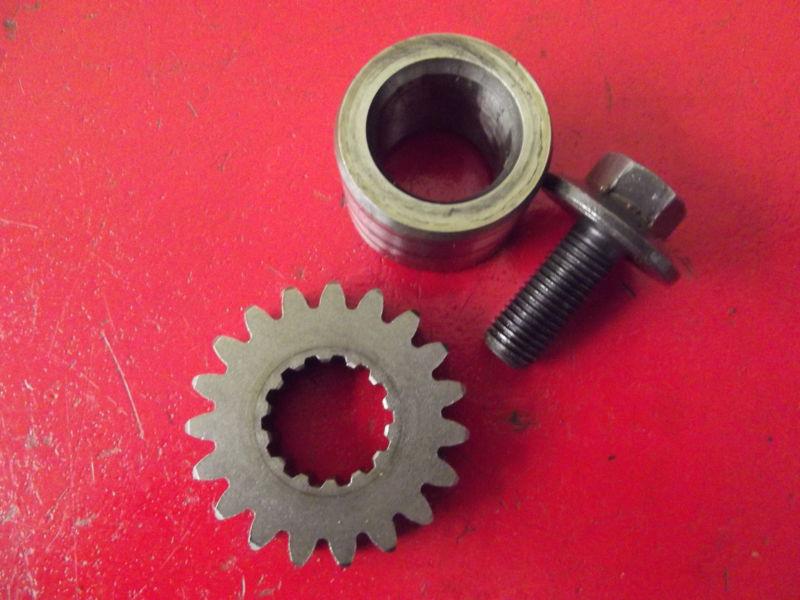 Yamaha yz125 primary crank shaft crankshaft drive clutch gear 1998 1999 2000