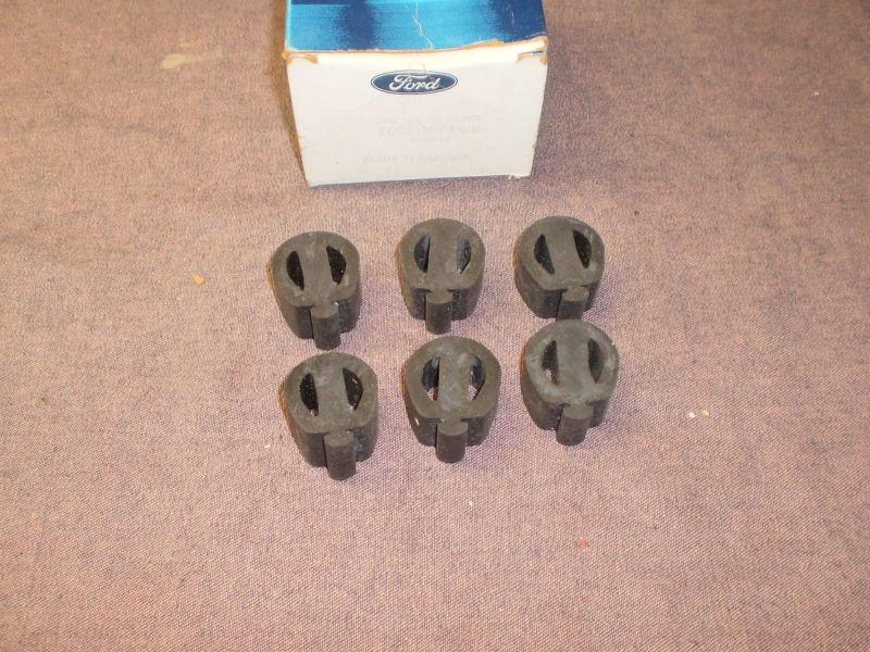 Ford 80s thunderbird hood bumpers 6 orig. ford nos