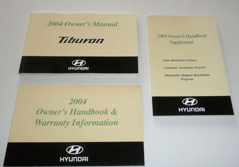 2004 04 hyundai tiburon factory owners manual … free shipping