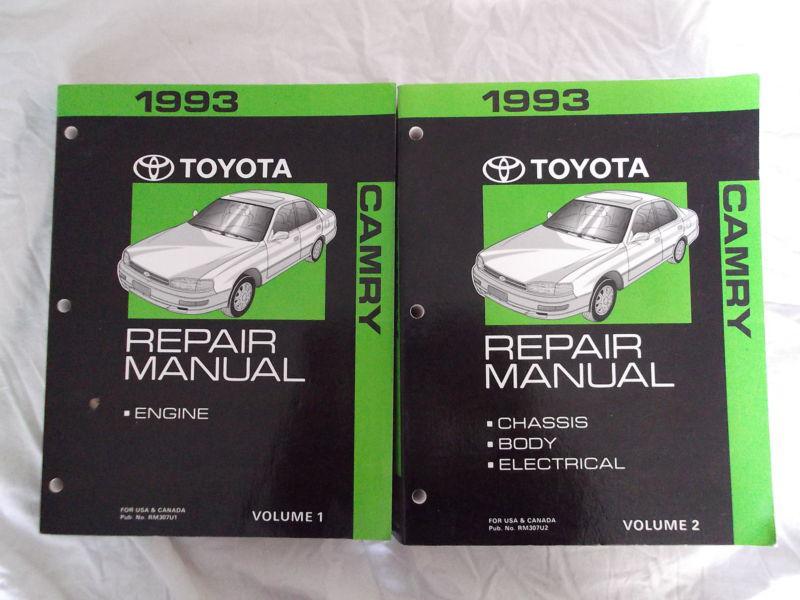 1993 toyota camry service repair manual volume 1 & 2 sxv10 vcv10 93 auto car